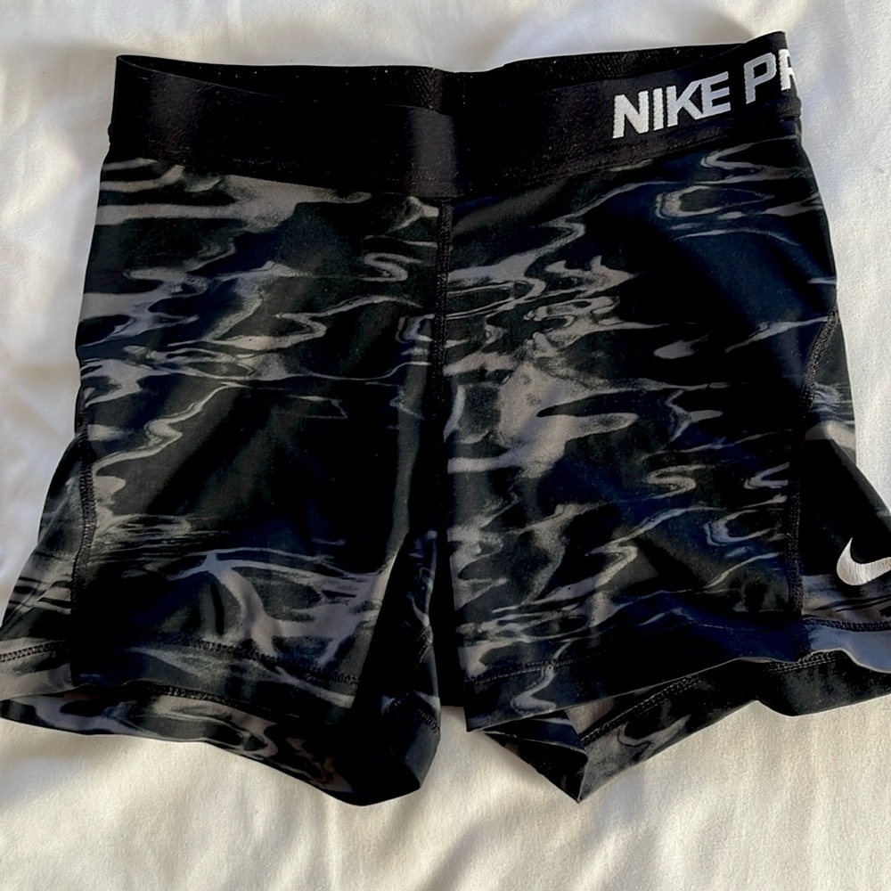 Nike pro shorts! Too small on me now but have a lot of life left